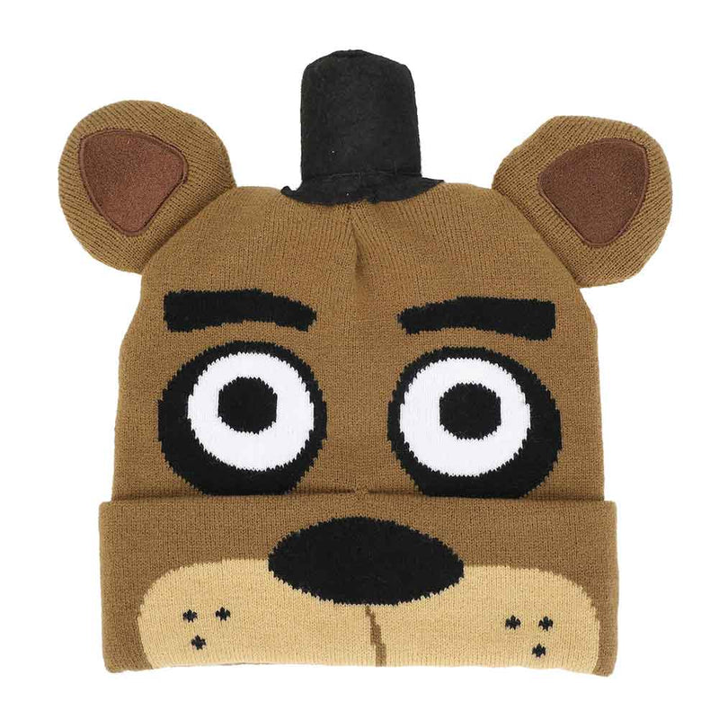 Chargez l&#39;image dans la visionneuse de la galerie, Five Nights at Freddy&#39;s 3D Fazbear Cuff Beanie
