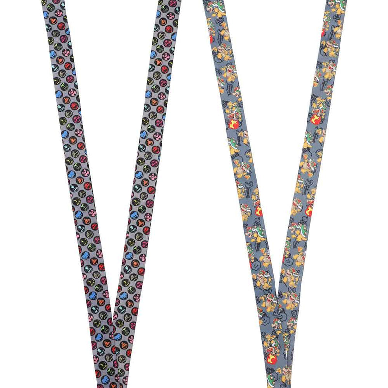 Nintendo - Super Mario Bowser AOP Lanyard