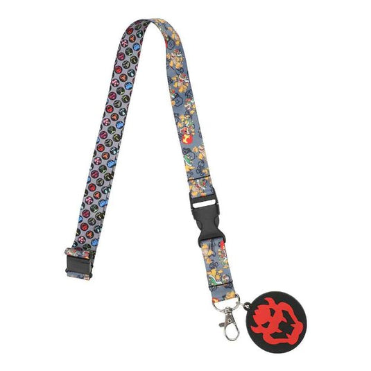 Nintendo - Super Mario Bowser AOP Lanyard