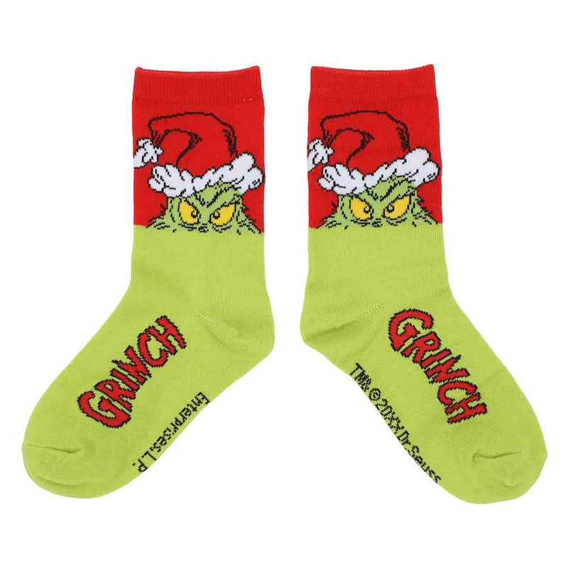 Load image into Gallery viewer, Dr. Seuss How the Grinch Stole Christmas 3 Pair Youth Crew Box Set
