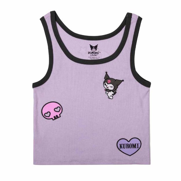 Load image into Gallery viewer, Hello Kitty &amp; Friends - Kuromi Icons Ribbed Tank Top
