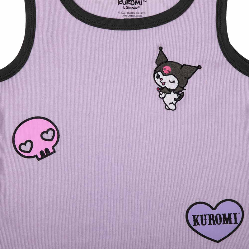 Load image into Gallery viewer, Hello Kitty &amp; Friends - Kuromi Icons Ribbed Tank Top
