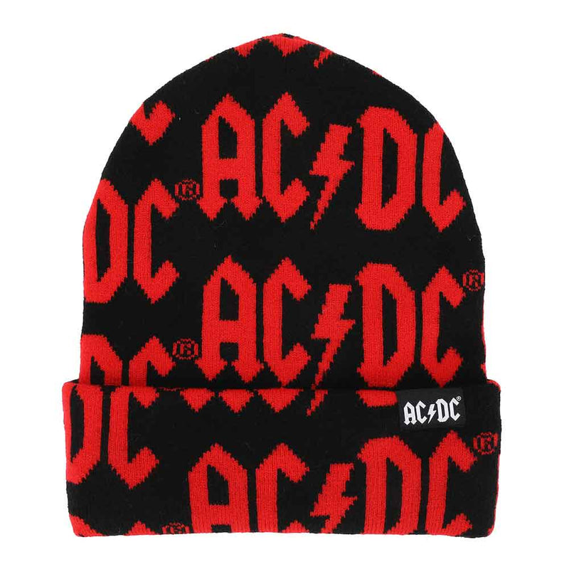 Load image into Gallery viewer, AC/DC AOP Jacquard Tall Cuff Beanie
