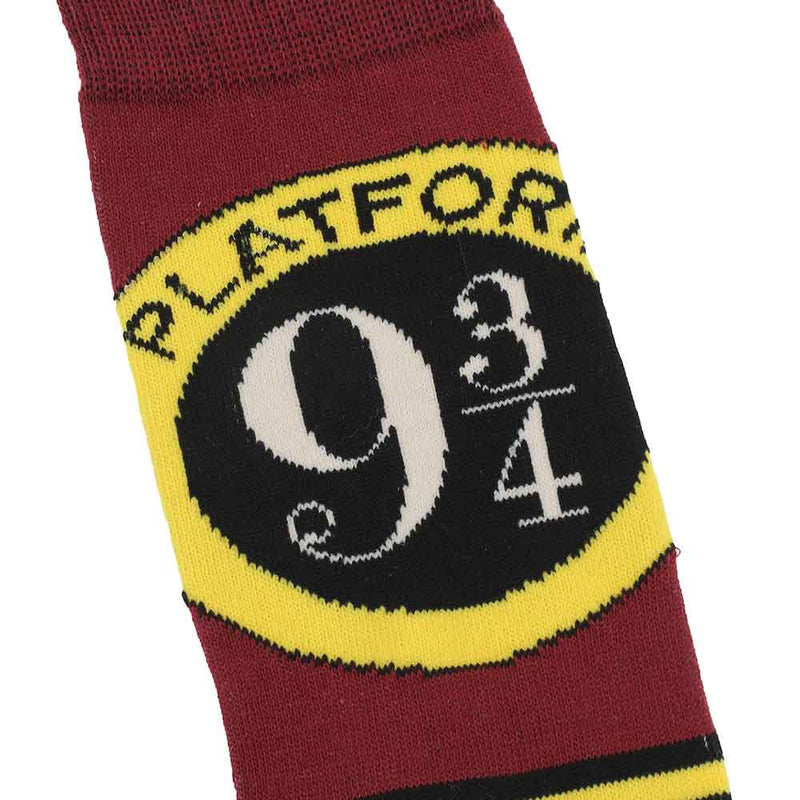 Harry Potter Hogwarts 6 Pair Crew Socks with Tin Tote