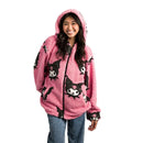 Sanrio - Kuromi Juniors Oversized Sherpa Fleece Hoodie