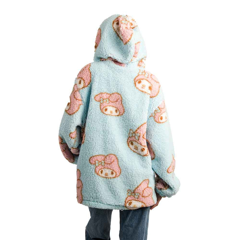 Load image into Gallery viewer, Sanrio - My Melody Juniors Oversized Sherpa Fleece Hoodie
