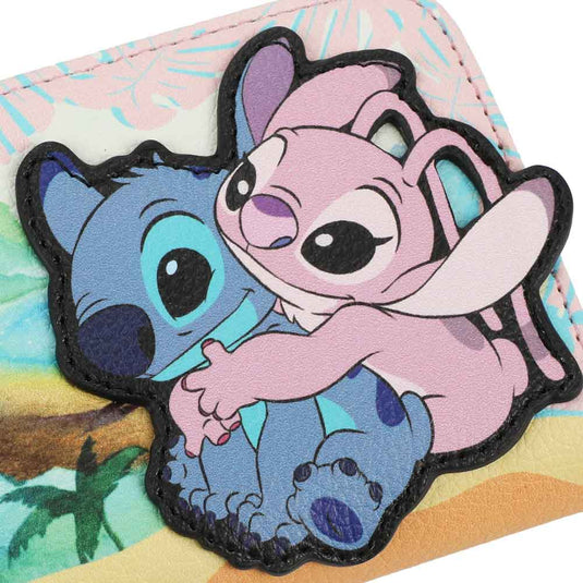 Disney: Stitch & Angel 3D Mini Zip Around Wallet