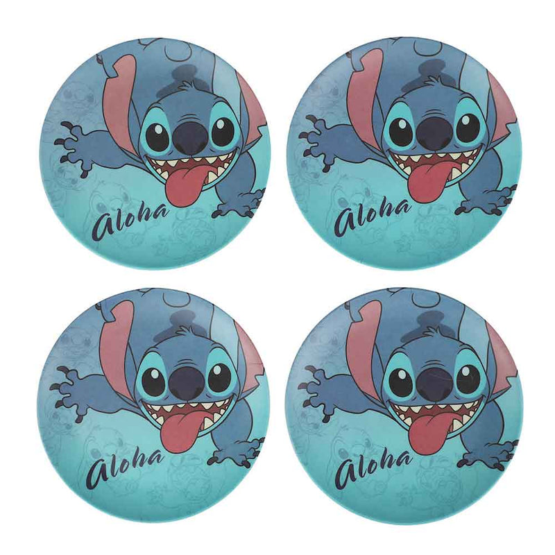 Chargez l&#39;image dans la visionneuse de la galerie, Disney - Lilo &amp; Stitch Aloha Bamboo Set of 4 Plates
