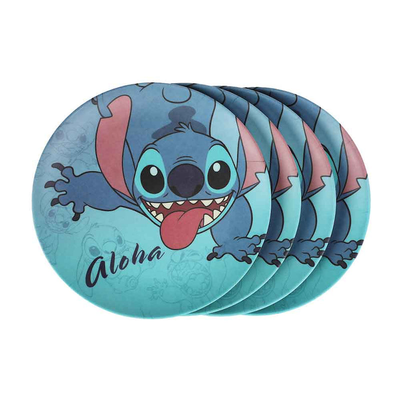 Chargez l&#39;image dans la visionneuse de la galerie, Disney - Lilo &amp; Stitch Aloha Bamboo Set of 4 Plates
