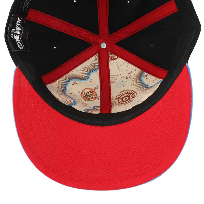 One Piece Straw Hat Pirates Flat Bill Snapback Hat