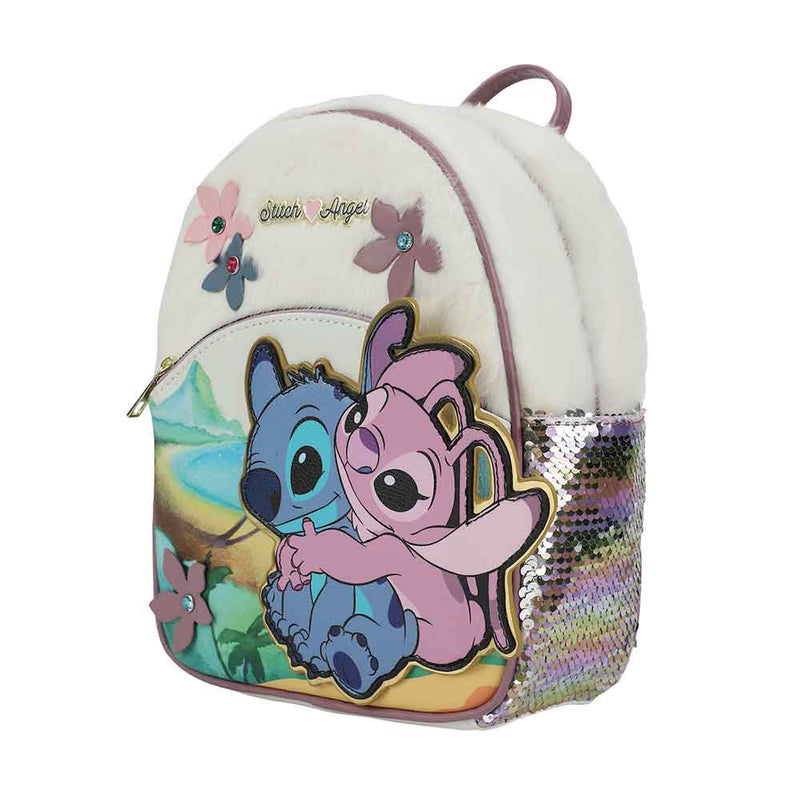 Disney: Stitch & Angel 3D Applique Mini Backpack