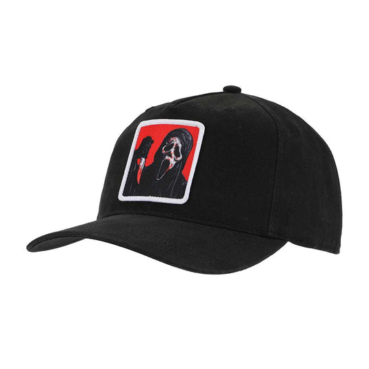 Ghost Face - Sublimated Patch Pre-Curved Snapback Hat