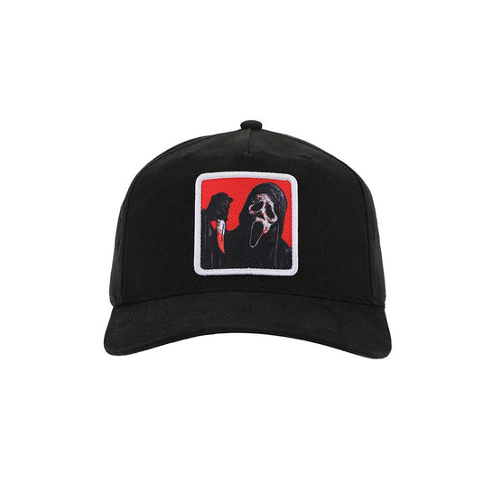 Ghost Face - Sublimated Patch Pre-Curved Snapback Hat