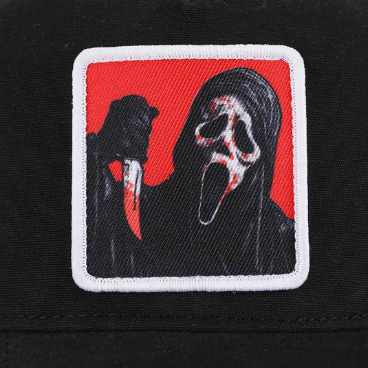 Ghost Face - Sublimated Patch Pre-Curved Snapback Hat