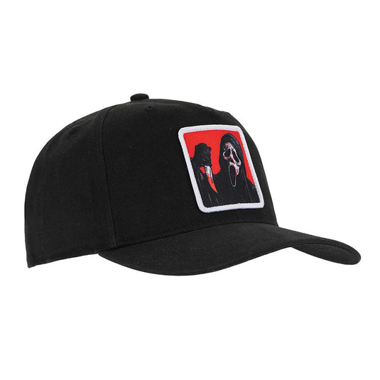 Ghost Face - Sublimated Patch Pre-Curved Snapback Hat