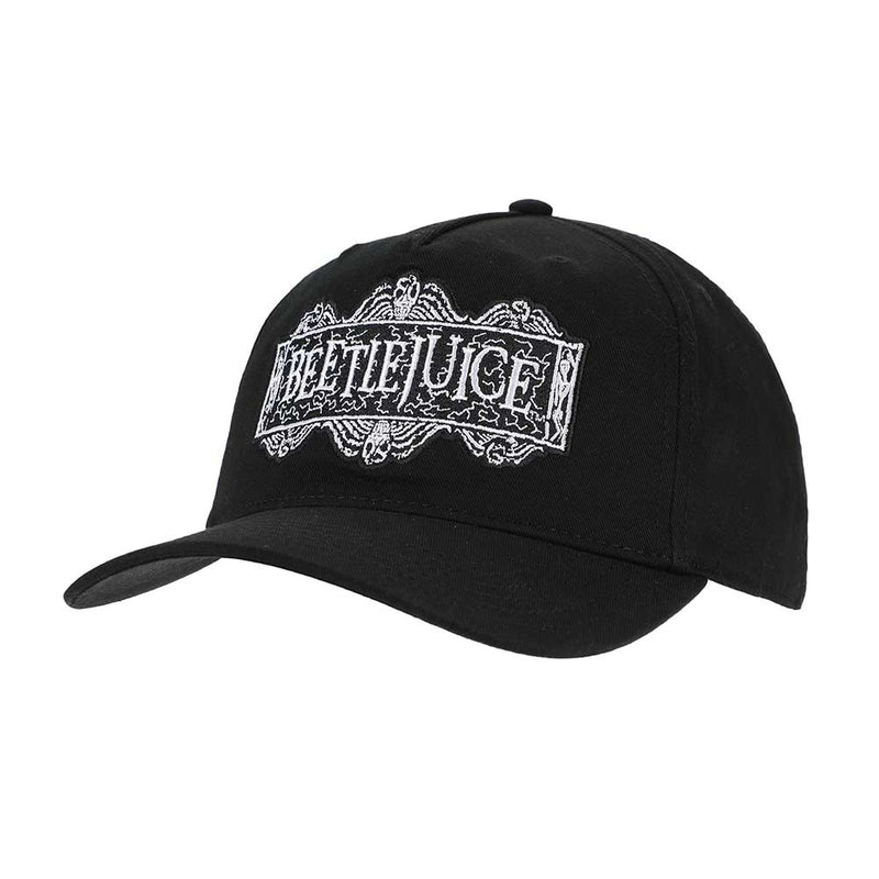 Chargez l&#39;image dans la visionneuse de la galerie, Beetlejuice - Logo Embroidered Pre-Curved Bill Snapback Hat
