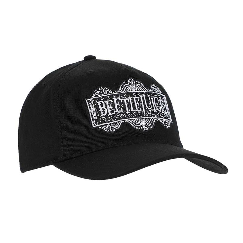 Chargez l&#39;image dans la visionneuse de la galerie, Beetlejuice - Logo Embroidered Pre-Curved Bill Snapback Hat
