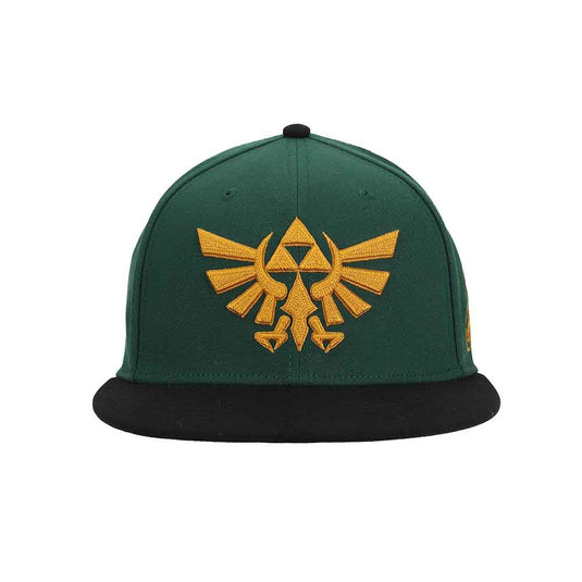 The Legend of Zelda - Hyrule Crest Embroidered Flat Bill Snapback Hat