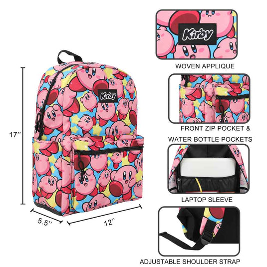 bioworld kirby the pink puff plush mini backpack Kirby