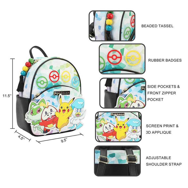 Chargez l&#39;image dans la visionneuse de la galerie, Pokemon - Pikachu 3D Applique Mini Backpack
