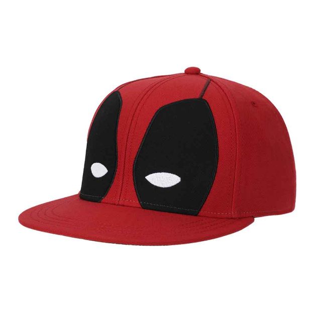 Chargez l'image dans la visionneuse de la galerie, Marvel Comics: Deadpool - Big Face Flat Bill Snapback Hat
