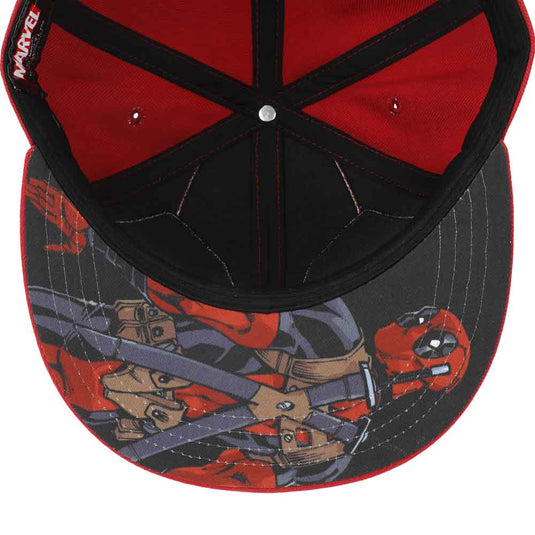 Marvel Comics: Deadpool - Big Face Flat Bill Snapback Hat