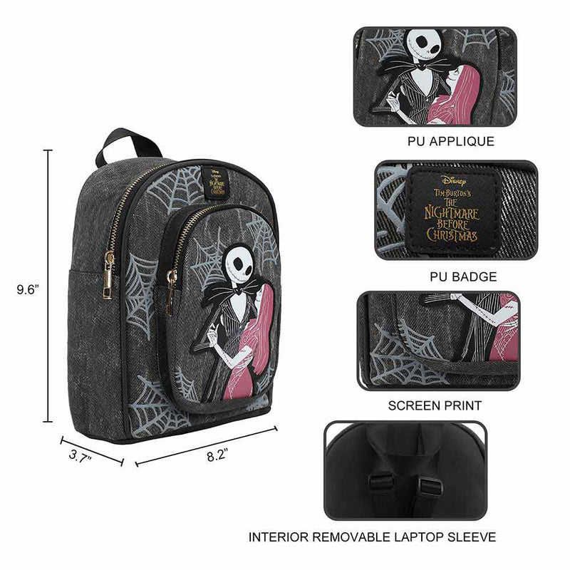 Cargue la imagen en el visor de la galería, Disney: The Nightmare Before Christmas - Jack &amp; Sally Mini Backpack
