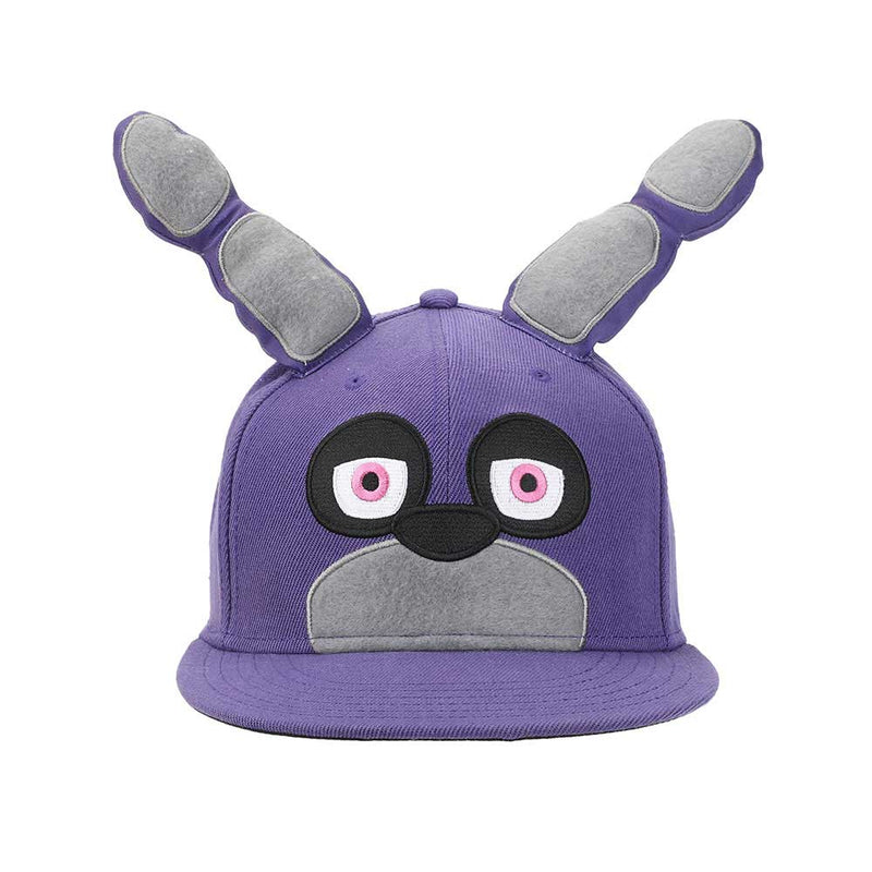 Chargez l&#39;image dans la visionneuse de la galerie, Five Nights at Freddy&#39;s - Bonnie 3D Cosplay Flat Bill Snapback Hat
