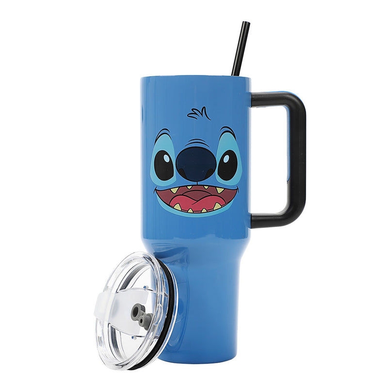 Chargez l&#39;image dans la visionneuse de la galerie, Disney: Lilo &amp; Stitch - Stitch Big Face 40 oz. Stainless Steel Tumbler
