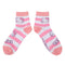 Hello Kitty - Strawberry Milk 3 Pair Quarter Crew Box Set Socks