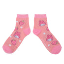 Hello Kitty - Strawberry Milk 3 Pair Quarter Crew Box Set Socks