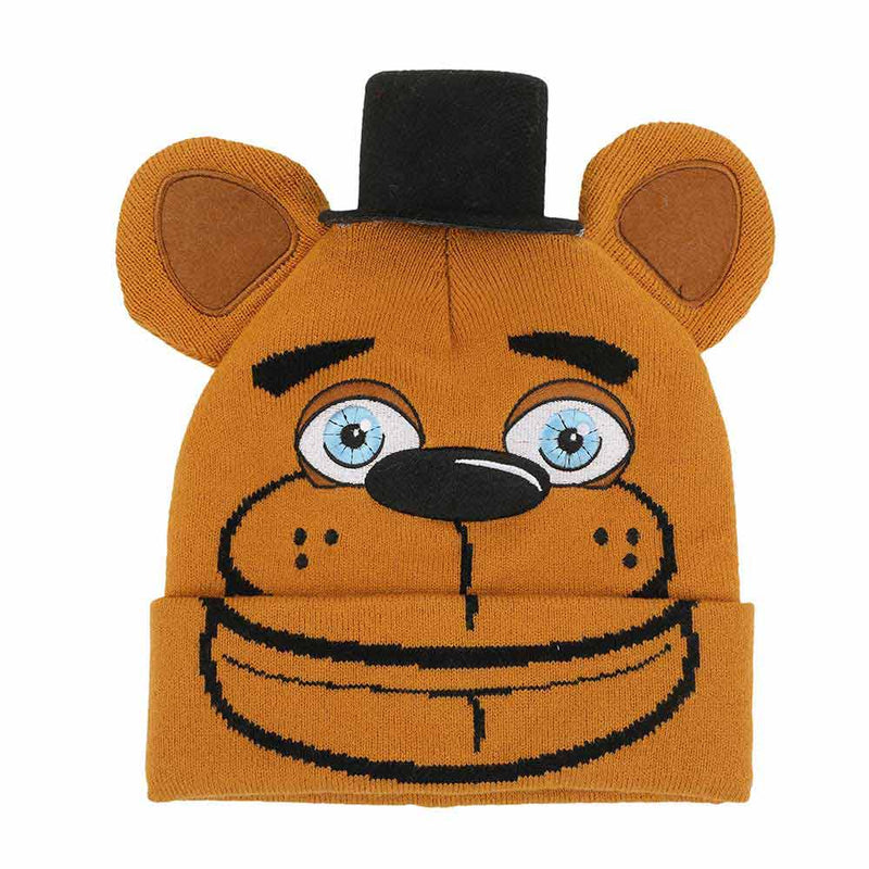 Chargez l&#39;image dans la visionneuse de la galerie, Five Nights at Freddy&#39;s - Fazbear 3D Cuff Beanie
