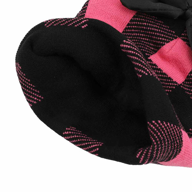 Chargez l&#39;image dans la visionneuse de la galerie, Disney Mickey Mouse - Minnie Mouse Buffalo Plaid 3D Beanie
