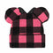 Disney Mickey Mouse - Minnie Mouse Buffalo Plaid 3D Beanie