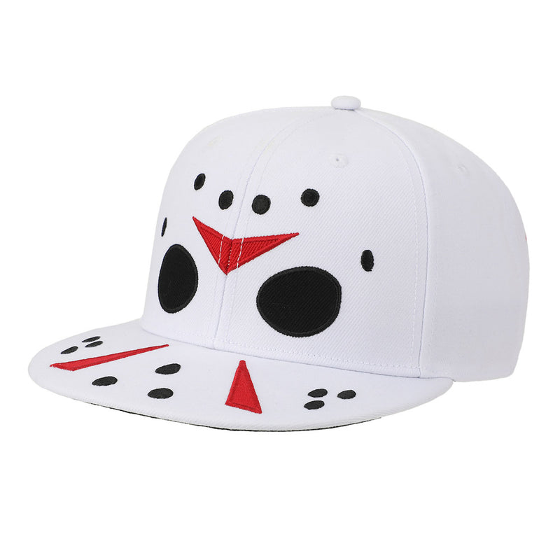 Cargue la imagen en el visor de la galería, Friday the 13th - Jason Big Face Flat Bill Snapback Hat
