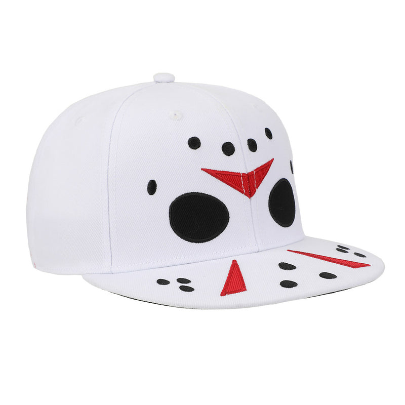 Cargue la imagen en el visor de la galería, Friday the 13th - Jason Big Face Flat Bill Snapback Hat
