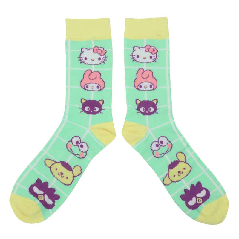 Chargez l&#39;image dans la visionneuse de la galerie, Hello Kitty &amp; Friends - Arcade Adult 3 Pair Quarter Crew Box Set Socks
