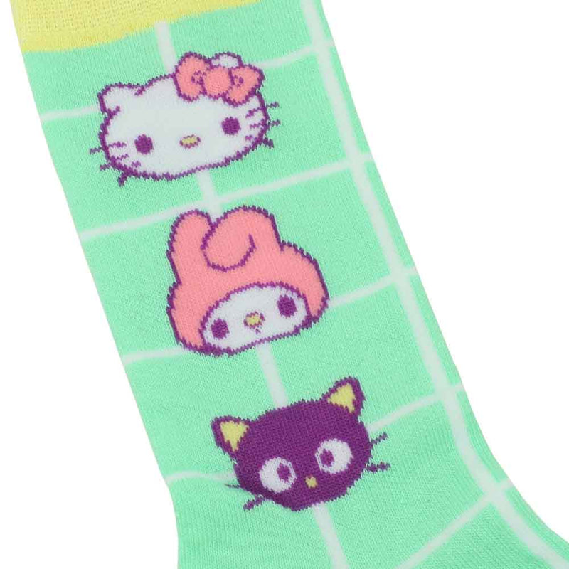 Chargez l&#39;image dans la visionneuse de la galerie, Hello Kitty &amp; Friends - Arcade Adult 3 Pair Quarter Crew Box Set Socks
