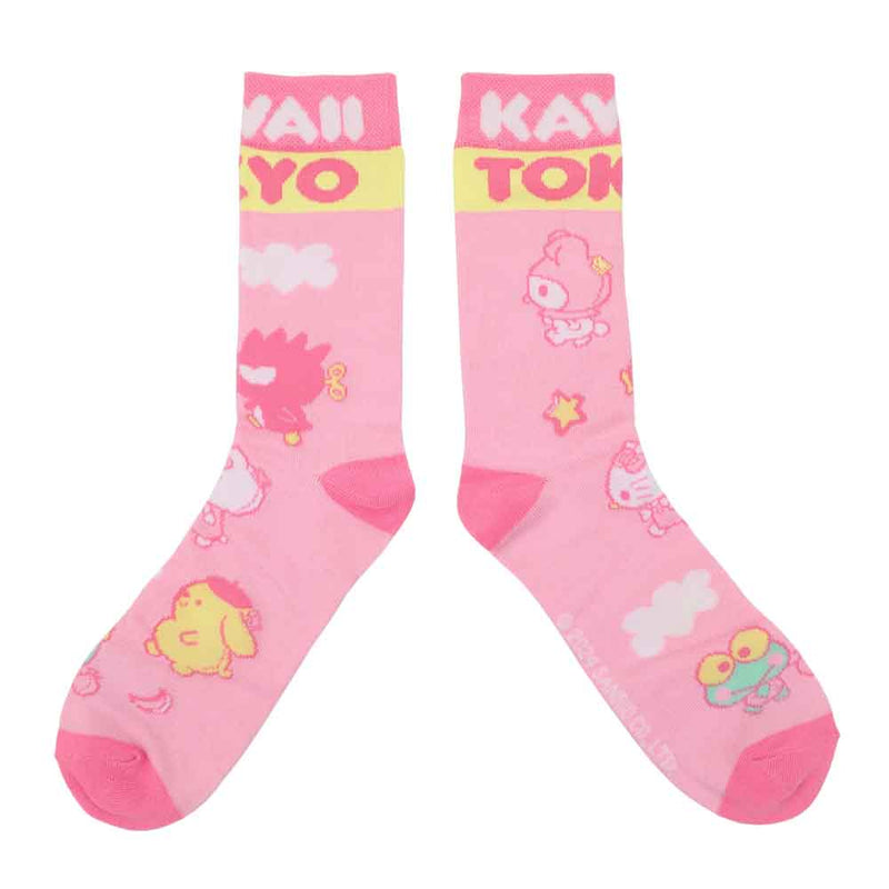 Chargez l&#39;image dans la visionneuse de la galerie, Hello Kitty &amp; Friends - Arcade Adult 3 Pair Quarter Crew Box Set Socks
