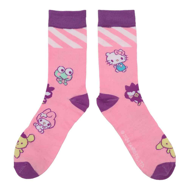 Chargez l&#39;image dans la visionneuse de la galerie, Hello Kitty &amp; Friends - Arcade Adult 3 Pair Quarter Crew Box Set Socks
