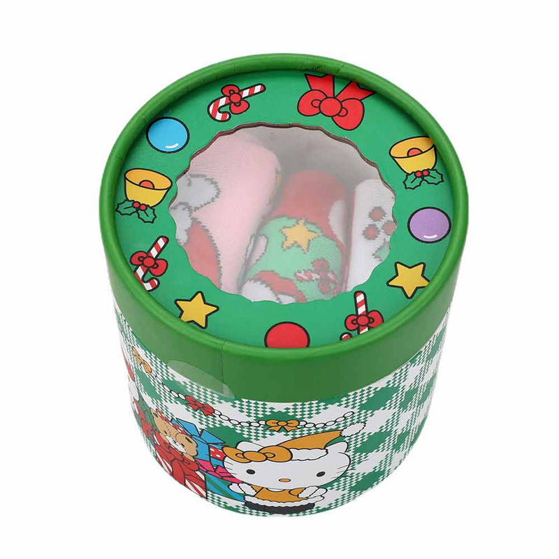 Cargue la imagen en el visor de la galería, Hello Kitty - Christmas Junior&#39;s 3 Pair Crew Box Set Socks
