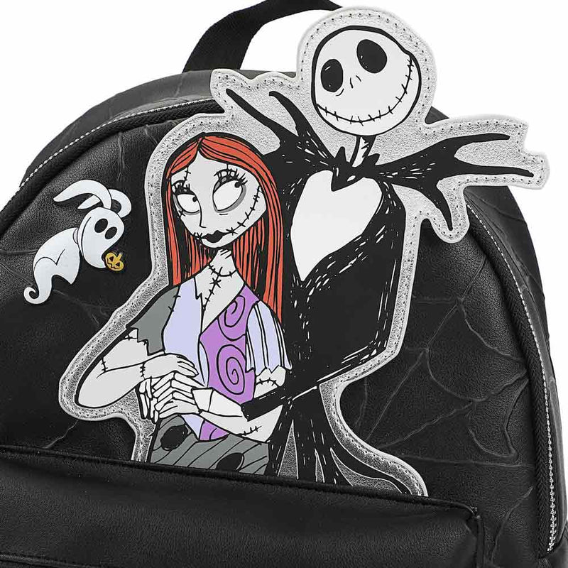 Chargez l&#39;image dans la visionneuse de la galerie, Disney: The Nightmare Before Christmas - Jack &amp; Sally Embossed Mini Backpack
