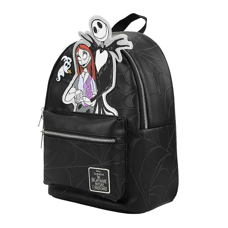 Chargez l&#39;image dans la visionneuse de la galerie, Disney: The Nightmare Before Christmas - Jack &amp; Sally Embossed Mini Backpack
