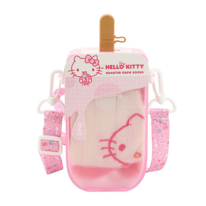 Chargez l&#39;image dans la visionneuse de la galerie, Sanrio Hello Kitty - 2 Pair Quarter Crew Socks Popsicle Box Set
