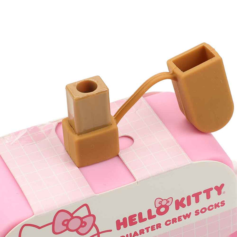 Sanrio Hello Kitty - 2 Pair Quarter Crew Socks Popsicle Box Set