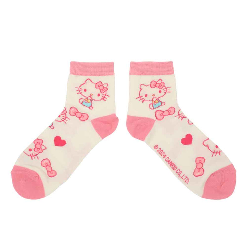 Sanrio Hello Kitty - 2 Pair Quarter Crew Socks Popsicle Box Set