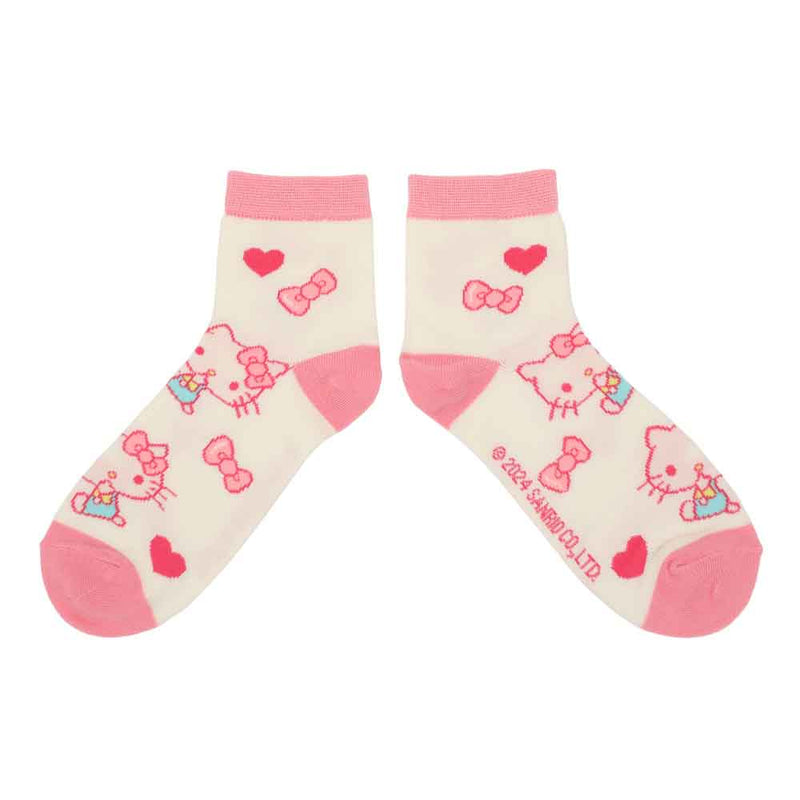 Chargez l&#39;image dans la visionneuse de la galerie, Sanrio Hello Kitty - 2 Pair Quarter Crew Socks Popsicle Box Set
