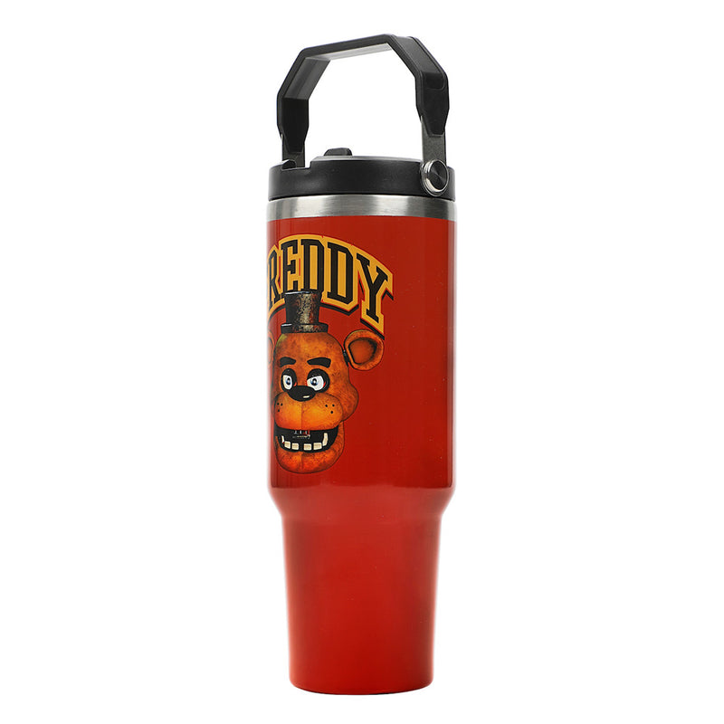 Chargez l&#39;image dans la visionneuse de la galerie, Five Nights at Freddy&#39;s - 40 oz. Stainless Steel Tumbler with Handle
