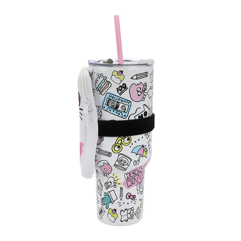 Cargue la imagen en el visor de la galería, Sanrio - Hello Kitty Bag &amp; 40 oz. Stainless Steel Tumbler Set
