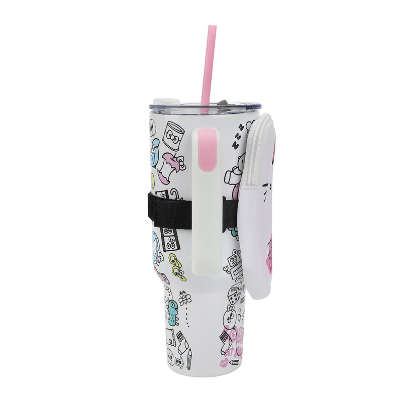 Cargue la imagen en el visor de la galería, Sanrio - Hello Kitty Bag &amp; 40 oz. Stainless Steel Tumbler Set
